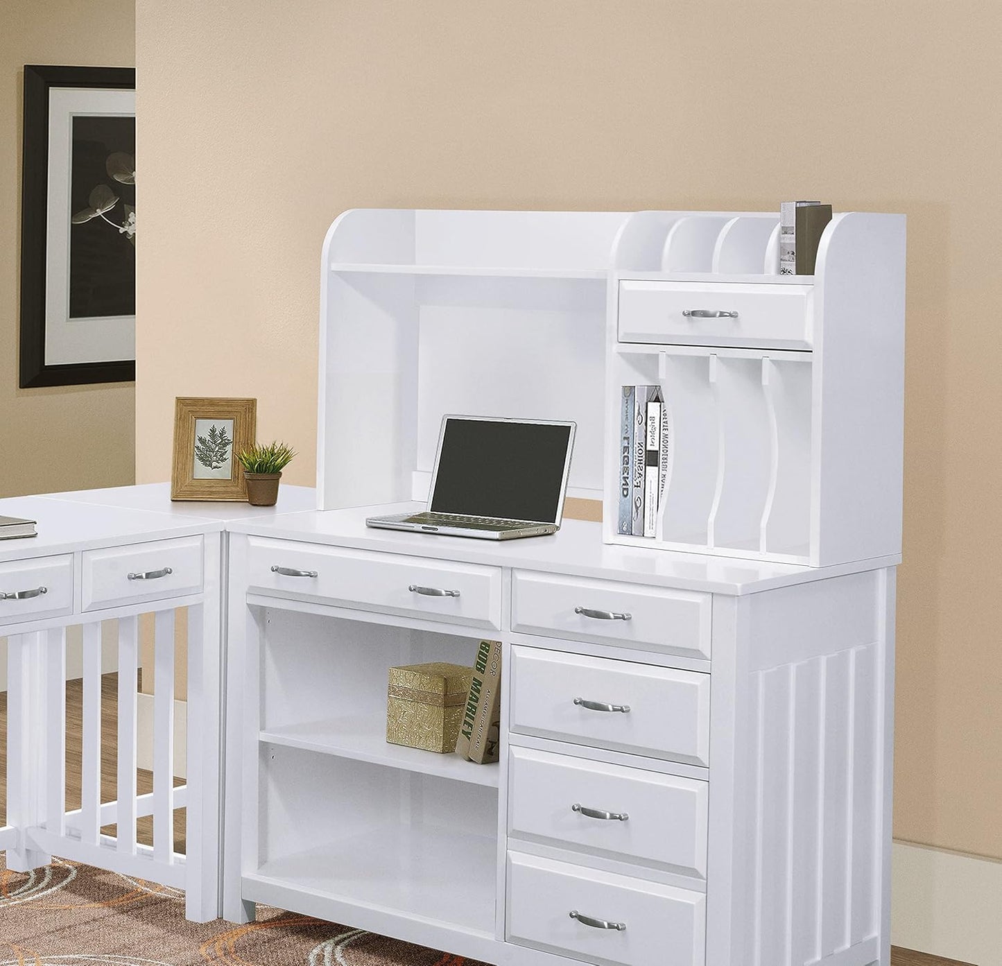 Lexicon 194840163589 Abbey Hutch with Organizers White