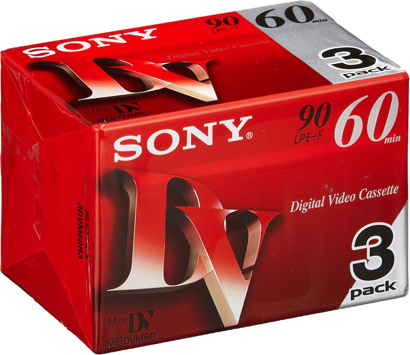 Sony 3DVM60R3 60 Minute MiniDV Tape 3-Pack — main product image