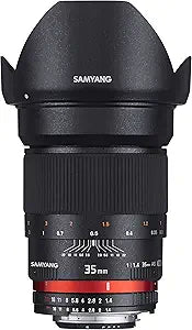 Samyang 1111007101 35mm F1.4 Manual Focus Lens