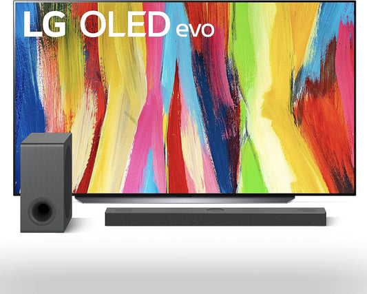 LG OLED83C2PUA 83-inch 4K OLED evo TV + S80QY Soundbar