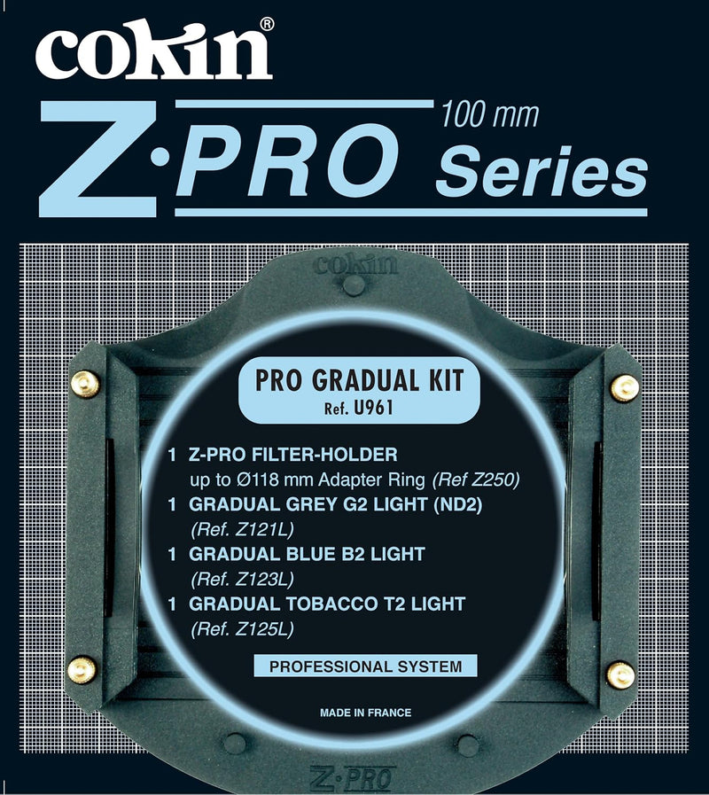 Cokin WWZZU961 Z-Pro Gradual ND/BLU/TOB Filter Kit — main product image