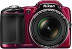 Nikon 26440 COOLPIX L830 Red Digital Camera Renewed