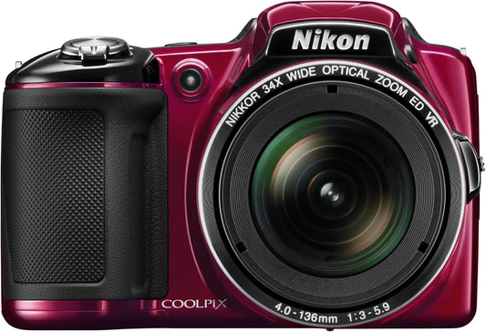 Nikon 26440 COOLPIX L830 Red Digital Camera Renewed