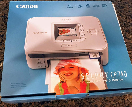 Canon 2094B001 Selphy CP740 Compact Photo Printer White