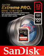 SanDisk 32G_SD_Extreme_Pro Five Pack SD Cards w/ Card Reader