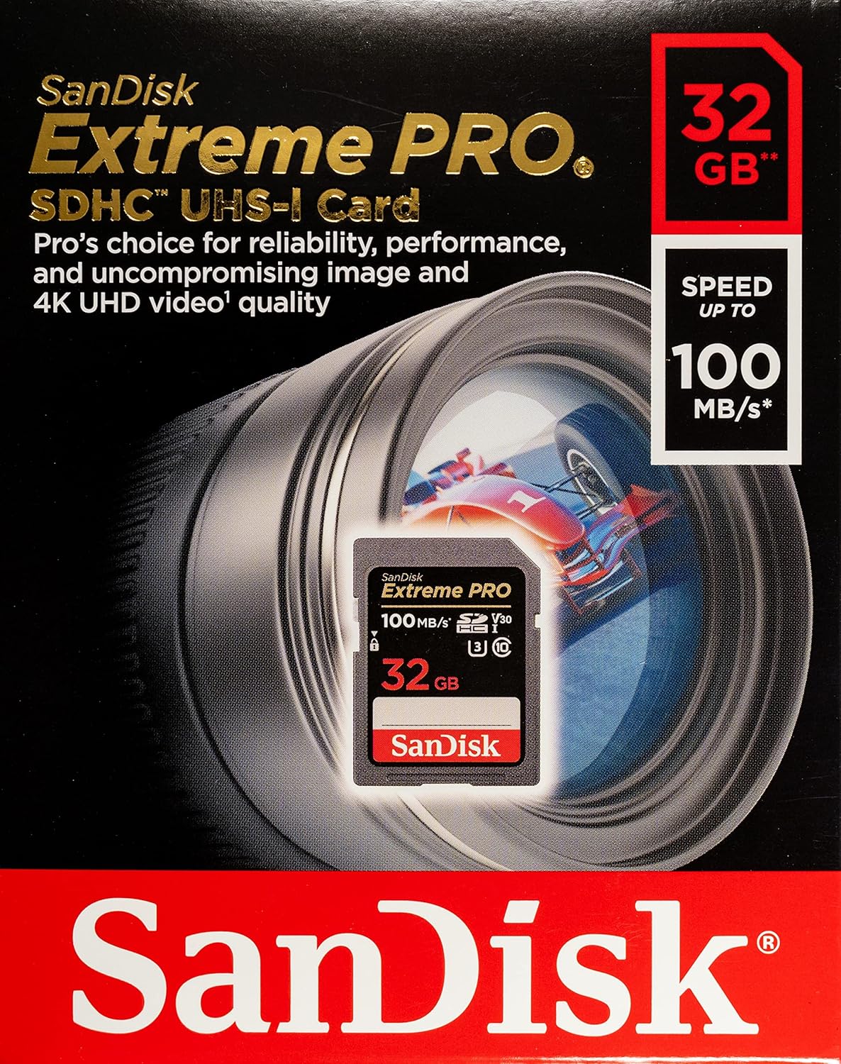 SanDisk 32G_SD_Extreme_Pro Five Pack SD Cards w/ Card Reader