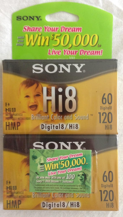 Sony P6-120HMPL Hi8 Video Cassette 3-Pack