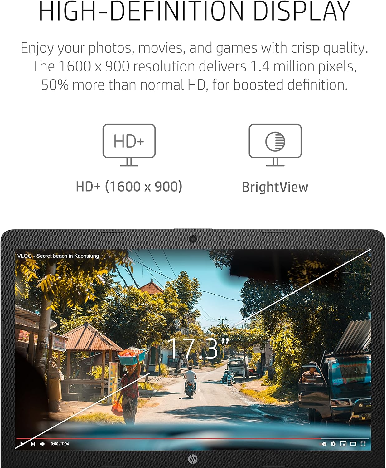 HP 68W07UA#ABA 17" HD+ Intel Core Laptop