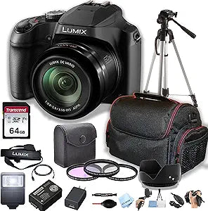 Panasonic FZ80 LUMIX 4K Camera 60X Zoom Bundle