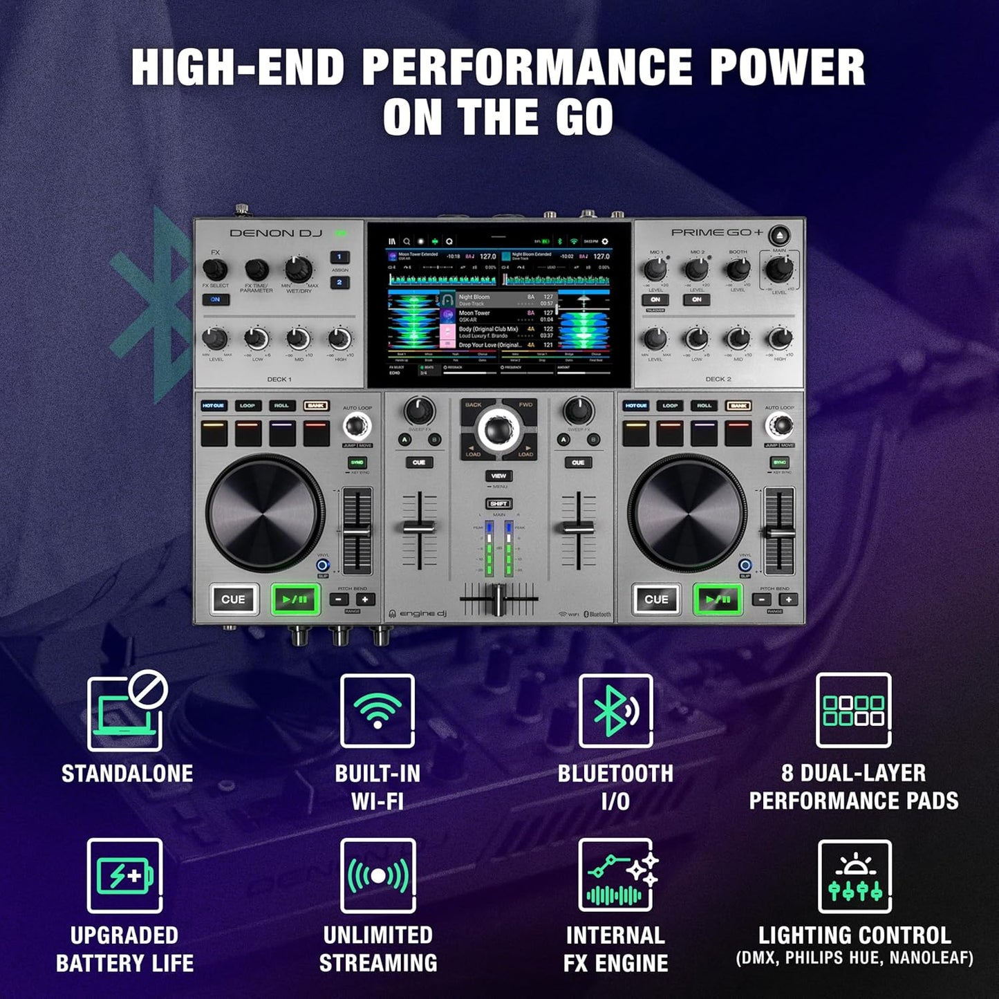 Denon DJ Prime Go+ Portable DJ Controller Stem Separation