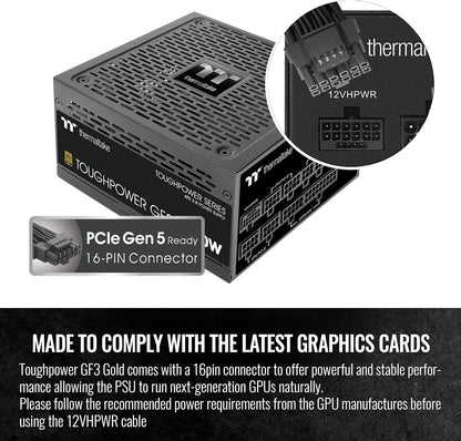 Thermaltake PS-TPD-1000FNFAGU-4 Toughpower GF3 1000W ATX 3.0 PCIe 5.0 PSU
