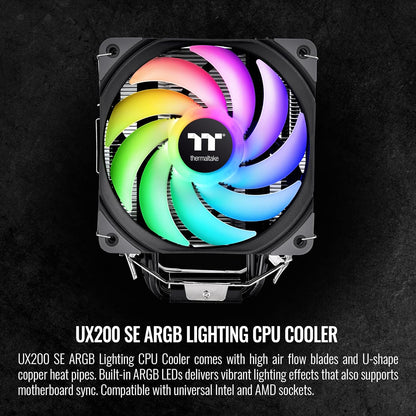 Thermaltake CL-P105-AL12SW-A UX200 ARGB CPU Cooler