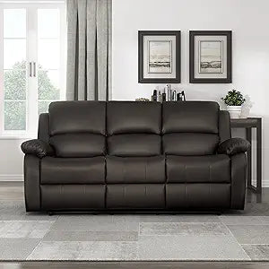 Lexicon Saffron Wall-Hugger Reclining Sofa - Brown