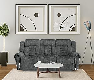 Lexicon 194840173496 Taylor Manual Double Reclining Sofa — main product image