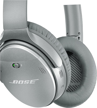 Bose Quietcomfort 35 I Silver Wireless Noise Cancelling Renewed Headphones
