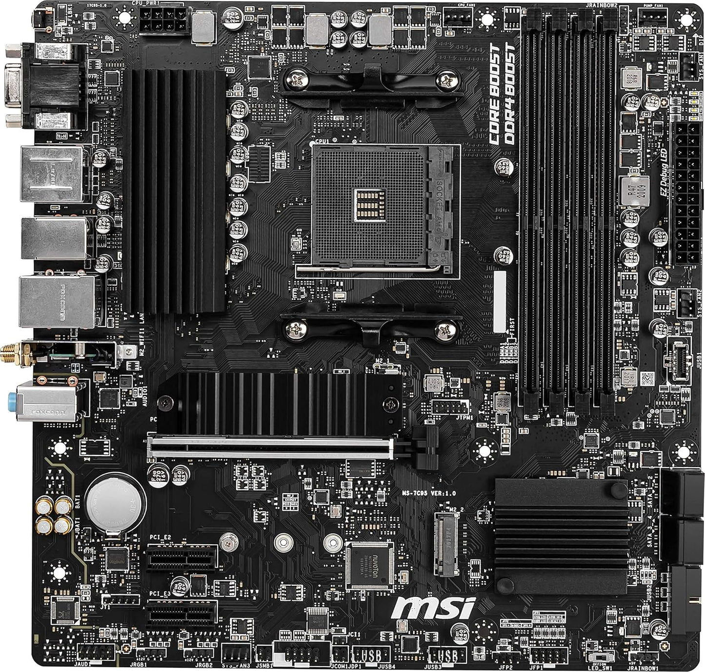 MSI B550M PRO-VDH WIFI AMD Ryzen Micro-ATX Motherboard