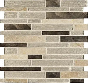 MSI SMOT-SGLSMTIL-CHATST4MM Champagne Toast Mosaic Tile 20 sq ft — main product image