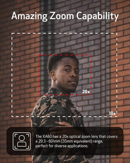 Canon 5733C002 XA60 Professional 4K UHD Camcorder Optical Zoom