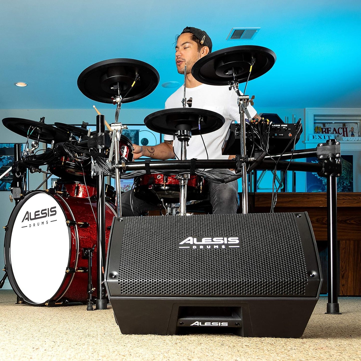 Alesis Strike Amp 8, 2000W Electronic Drum Amplifier (Renewed)