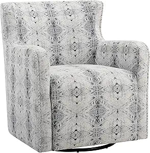 Lexicon S181025F1S Annalina Swivel Accent Chair Gray