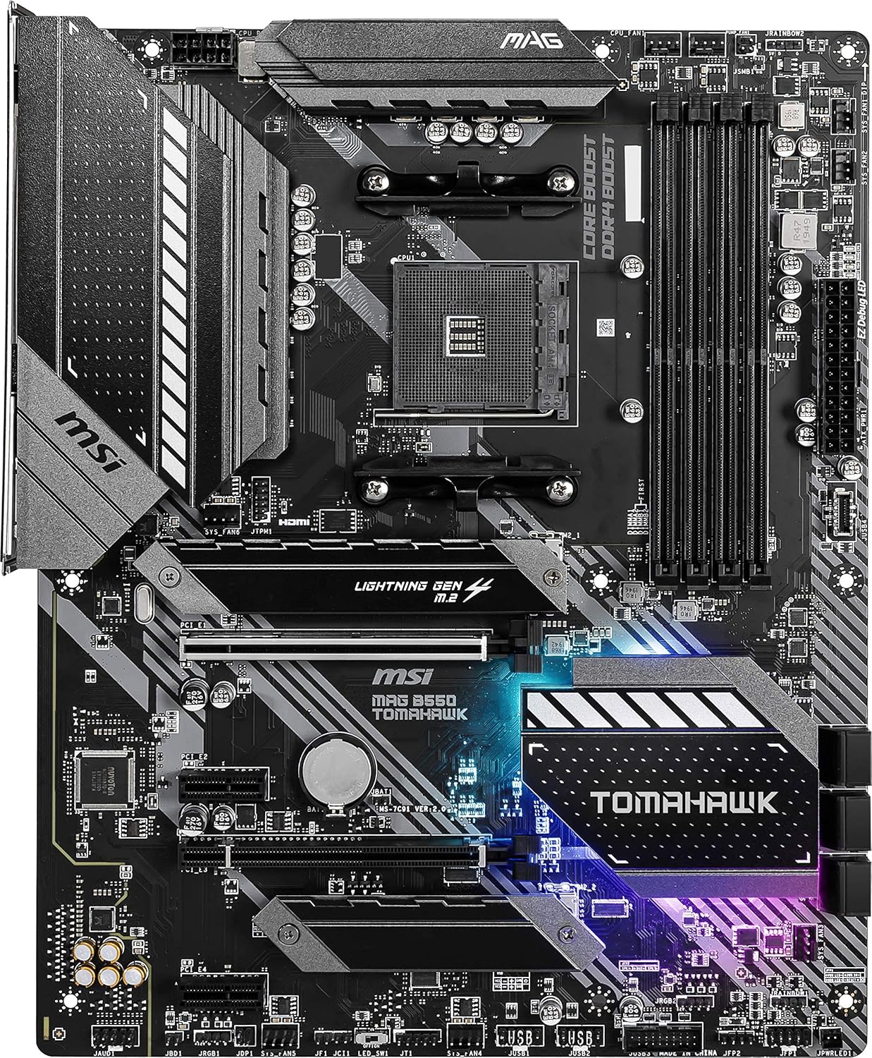 MSI MAG B550 Tomahawk AMD Gaming Motherboard