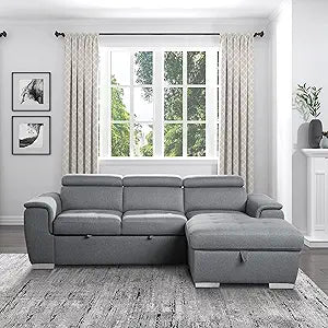 Lexicon 194840167815 Calzada Sectional Sofa Chaise Bed