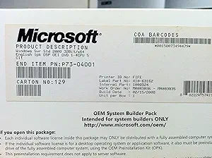 Microsoft P73-04001 Windows Server 2008 Standard (Old Version)