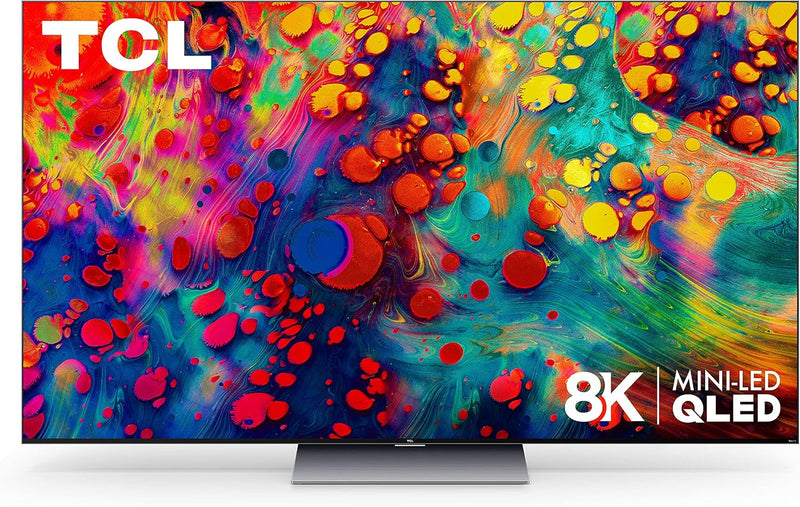 TCL 75R648 75-inch 6-Series 8K Mini-LED QLED Roku TV — main product image