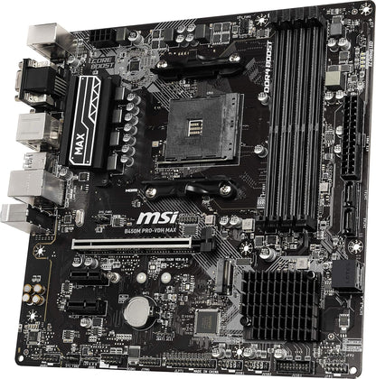 MSI B450PVDHMAX AMD Ryzen AM4 Micro-ATX Motherboard