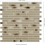 MSI AMZ-MD-00301 Champagne Glass Mosaic Tile Sample