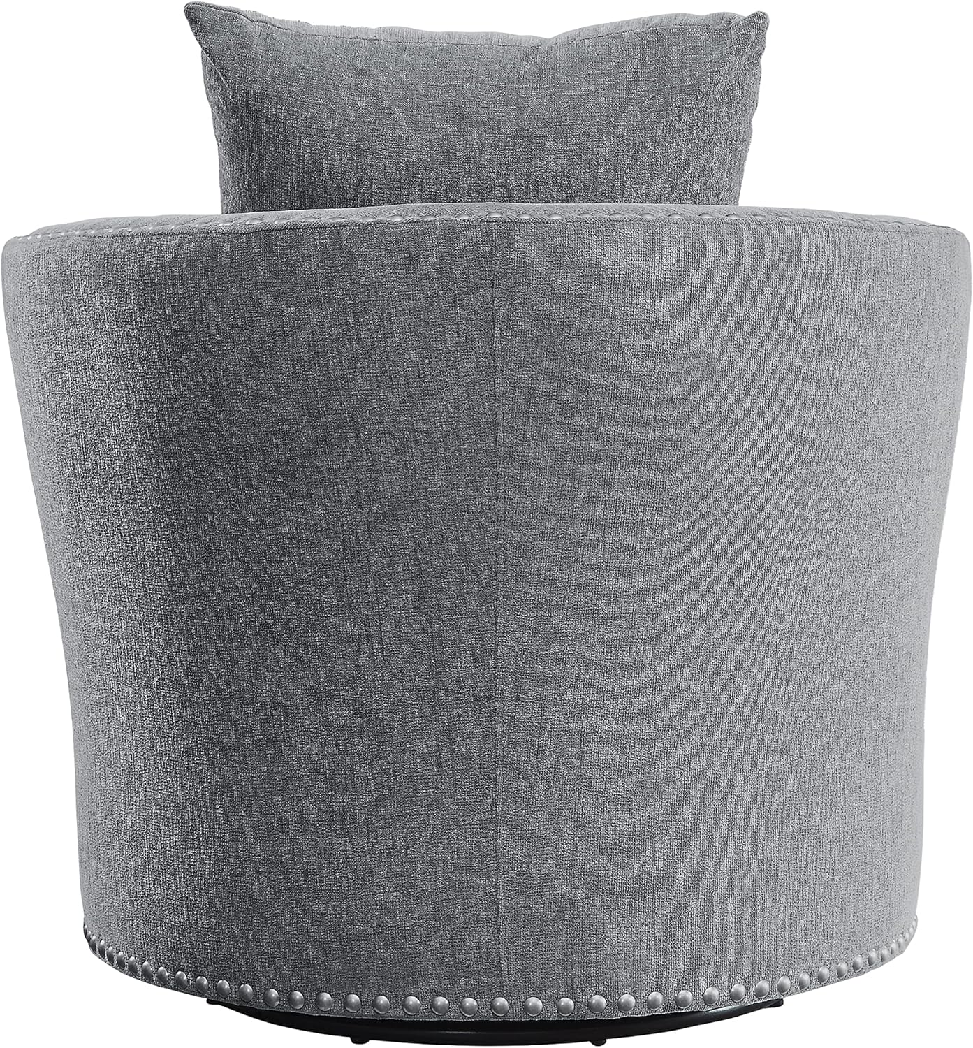 Lexicon S189468DG-1 Gray Chenille Swivel Accent Chair