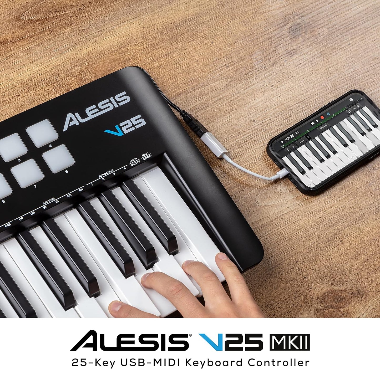 Alesis V25 MKII USB MIDI Keyboard Controller - 25 Keys, Software