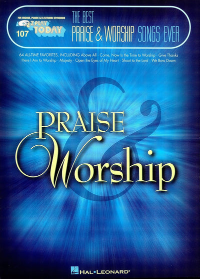 Hal Leonard Corporation E-Z Play Today - Best Praise & Worship Songs Ever Vol 107