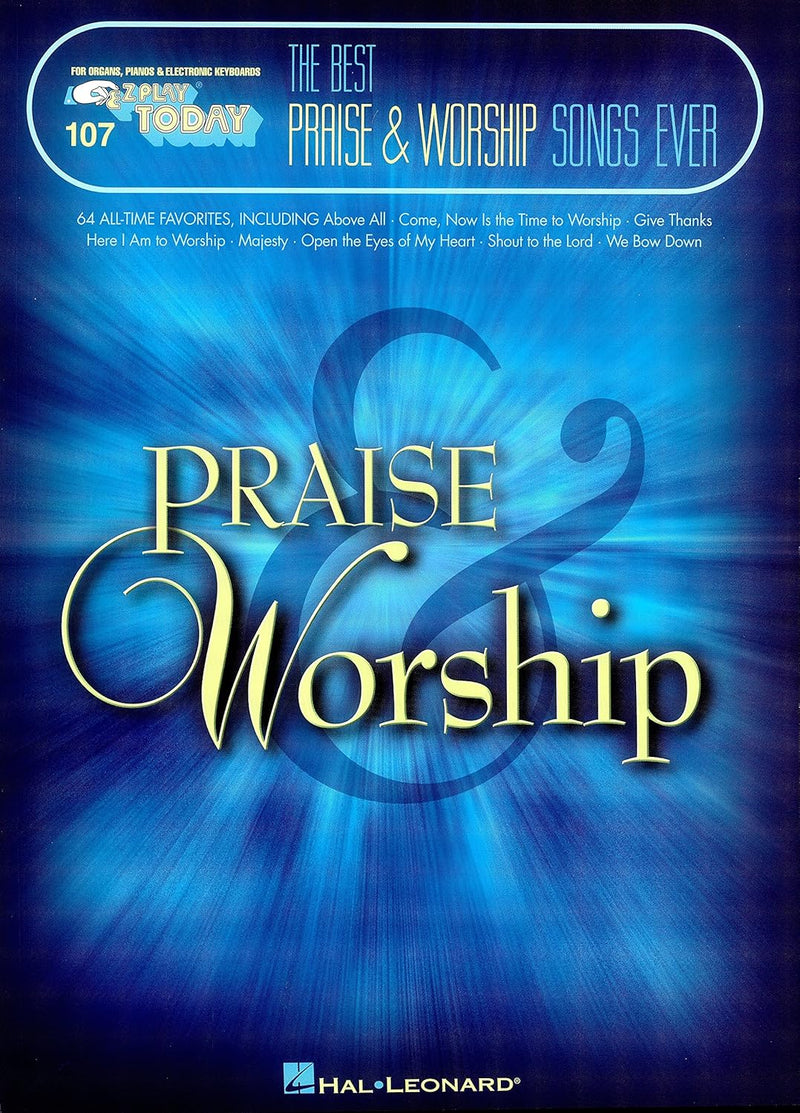 Hal Leonard Corporation E-Z Play Today - Best Praise & Worship Songs Ever Vol 107 — main product image