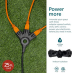 Philips SPC3253ZB/37-T1 EZGrip Outdoor Extension Cord 25 Ft