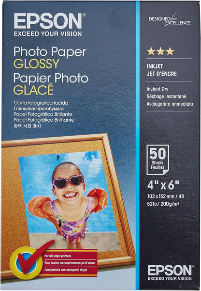 Epson C13S042547 4x6 Photo Paper Glossy 50 Sheets
