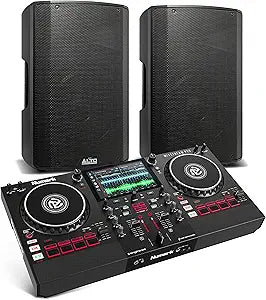 Numark Mixstream Pro DJ Controller with Alto PA Speakers — main product image