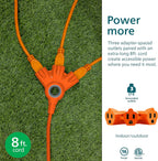 Philips SPC3083ZO/37-T1 EZGrip 8ft Outdoor Extension Cord