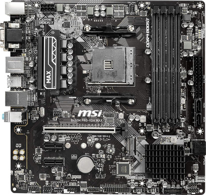 MSI B450PVDHMAX AMD Ryzen AM4 Micro-ATX Motherboard