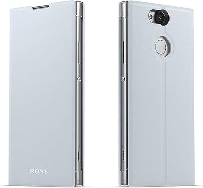 Sony SCSH10SI Xperia XA2 Style Bi-Fold Cover (Silver)