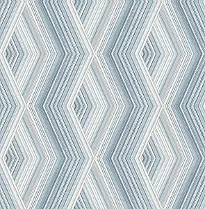 Crown M1581 Aura Geo Blue Wallpaper — main product image