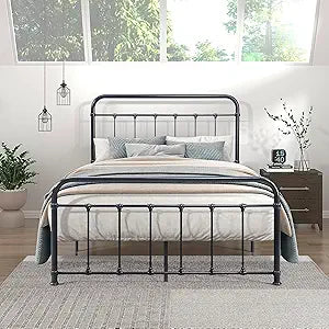 Lexicon 194840233008 Rosalee Full Metal Platform Bed — main product image