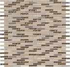 MSI Diamante Brick Blend Glass Stone Mosaic Tile Sample
