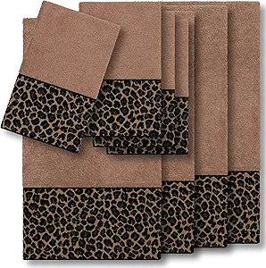 Misc Turkish Cotton Cheetah 8-Piece Towel Set — main product image
