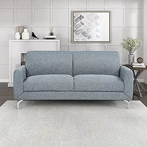 Lexicon Ives Modern Blue Living Room Sofa
