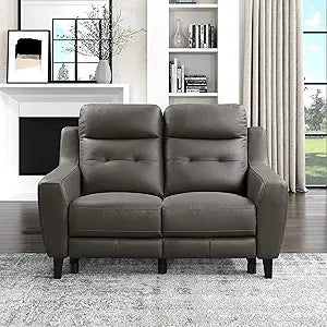Lexicon 194840167099 Clementine Grayish Brown Power Loveseat