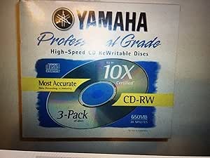 Yamaha CDRW74M43 CD-RW Discs 3-Pack — main product image